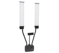 Neatfi Supreme Lampe de Remplissage LED à Double Bras 45 W, 3200-5600 K, 5800, Trépied Réglable, Support de Téléphone Flexible, Port de Chargement USB (Prise UE)