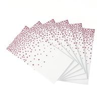 Neatiffy Lot de 6 nappes en Plastique jetables/réutilisables pour Pique-Nique/fête/Banquet (Pois Blancs Or Rose)