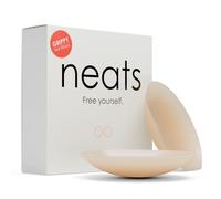 NEATS Grippy Nipple Covers for Women, Reusable Silicone Pasties, Non-Adhesive Body-Heat Activated, No-Show Breast Covers