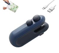 Neattidyly Mini Bag Sealer with Cutter and Magnet, Small Household Hand Pressure Sealer, Portable and Rechargeable, For Opening and Resealing Suitable for Potato Chip Bags, Plastic Snack Bags (1Pcs-B)