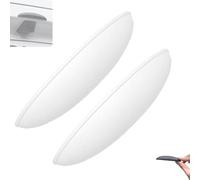 Neattidyly Rear View Backup Camera Cover, Anti-Rain Cover for Reversing Cameras, Easy to Install, Silicone Rain-Resistant Camera Protection for All Kinds of Cars (White*2)