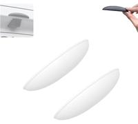 Neattidyly Rear View Backup Camera Cover, Easy to Install, Anti-Rain Cover for Reversing Cameras, Silicone Rain-Resistant Camera Protection for All Kinds of Cars, No Falling (White*2Pcs)