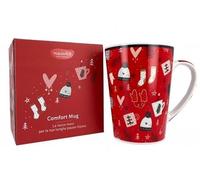 Neavita Warmy Tea Cup Comfort Mug Maxi en céramique rouge Noël