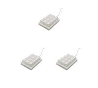 NeaxgeandX Lot de 3 claviers mécaniques, 12 touches, rétroéclairé, clavier multimédia, clavier personnalisé, ordinateur de bureau tactile confortable, marron