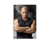 NeBaln Poster acteur célèbre Vin Diesel - Art mural sur toile pour salon - 30 x 45 cm