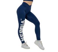 Nebbia Legging Scrunch pour femme - Pantalon de yoga push-up avec taille en V et matériau de compression - Opaque Scrunch Butt - Vêtement de sport - Pantalon d'entraînement - Legging pour femme, bleu