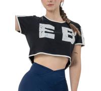 Nebbia Oversized crop top GAME ON Tee-shirt XS Noir
