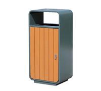 NEBE Attractions Du Parc Poubelles Extérieures De Rue En Métal Recyclage Communautaires(A:45X35X93.5cm)