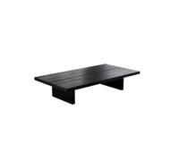 NEBE Table Basse Style Wabi-sabi rétro Table Basse en Bois Massif carbonisé Salon à thé Domestique Petit Appartement Simple B& Petite de frêne Salon Meuble(160 * 80 * 33cm)