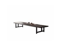 NEBE Table Basse Table Basse en Bois de frêne Style Wabi-sabi à Vent Flottante Massif Chambre et Petit déjeuner Kang Zen thé Japonaise Salon Meuble(180 * 60 * 45cm)