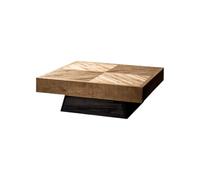 NEBE Vintage Solid Wood Coffee Table, Square-Shaped Home Decor Furniture, Ideal for Placing in The Central Lounge Area of Apartments and Hotels(100cm)