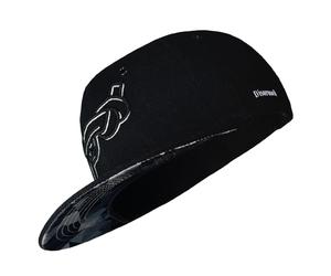 Nebelkind Casquette Snapback, pour Homme et Femme, Arme Désarmée Noire, Taille Unique, Taille Ajustable, Unisexe, Tendance, Style Streetwear, Casquette de Baseball avec Visière Droite, Rétro, Noir