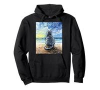 Nebelung Chat Gris Nuit étoilée Persan Russe Bleu Art Sweat à Capuche