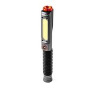 NEBO Big Larry 3 Stealth - Light de travail, torche de 600 lumens con lumière de travail COB, base magnétique de clip de poche pou