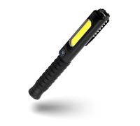 NEBO Big Larry Pro Plus - Torche de 600 lumens avec lampe de travail COB - Base magnétique pour l'éclairage mains-libres,Noir