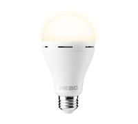 NEBO Blackout Backup - Ampoule LED d'urgence - Avec batterie interne rechargeable pour jusqu'à 12 heures de lumière vive - Avec crochet de suspension