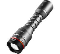 NEBO Davinci 800L - Lampe de poche LED Rechargeable de 800 lumens - Avec Powerbank, IP67 étanchéité de et zoom réglable,Gris acier