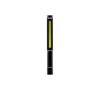 NEBO Lil Larry - 250 Lumen Lampe torche avec COB lumière de travail - Clip de poche base magnétique pour l'éclairage mains libres - Lampe torche LED COB portable,Noir