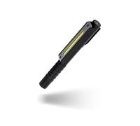NEBO Lil Larry 500 Flex - Lampe de Travail Rechargeable de 500 Lumens - Avec Technologie COB, Base Magnétique et Clip de Poche pour un éclairage Mains Libres,Noir