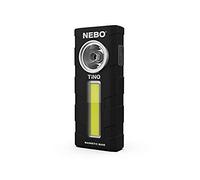 NEBO NB6809 Tino LED/COB Lampe de Travail Noir 300 Lumens 3 AAA Alcaline