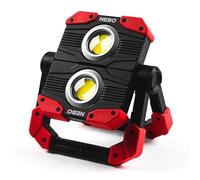 NEBO Omni 2K - Lampe de travail pour les professionnels - Résistante aux chocs et à l'eau - Avec double sortie COB - Torche portable rechargeable USB-C avec poignée magnétique rotative