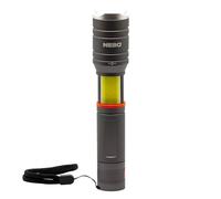 NEBO Tac Slyde - Lampe de poche 300 lumens avec zoom réglable 12x, 5 modes d'éclairage et lanterne COB