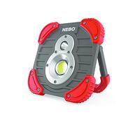 NEBO Tango - Lumière double de 1000 lumens avec Power Bank - Lampe d'appoint et de travail rechargeable, 2600mAh Power Bank, Turbo Mode, et 180º Rotating Arm