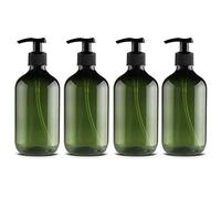 Neborn Lot de 4 flacons distributeurs de savon de 500 ml Flacons pompe rechargeables pour lotion, shampoing 500ML B