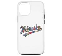 Nebraska Patchwork Script Cute Feminine State Womens Girls Coque pour iPhone 12/12 Pro