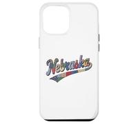Nebraska Patchwork Script Cute Feminine State Womens Girls Coque pour iPhone 12 Pro Max