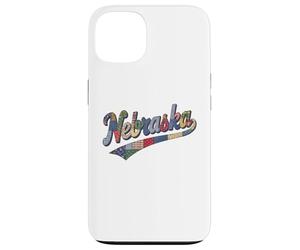 Nebraska Patchwork Script Cute Feminine State Womens Girls Coque pour iPhone 13