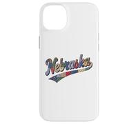 Nebraska Patchwork Script Cute Feminine State Womens Girls Coque pour iPhone 14 Plus