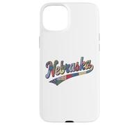 Nebraska Patchwork Script Cute Feminine State Womens Girls Coque pour iPhone 15 Plus