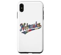 Nebraska Patchwork Script Cute Feminine State Womens Girls Coque pour iPhone XS Max