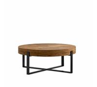 NEBRASKA - Table basse ronde socle noir D82 Noir