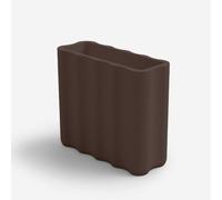 Nebula 90 Jardinière rectangulaire en polyéthylène, fabriquée en Italie, marron