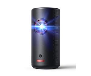 Nebula Anker Capsule 3 Laser Mini Videoprojecteur Portable avec Google TV et Netflix, Mini projecteur connecté avec Wi-FI, Dolby Digital, projecteur Laser, 120 Pouces, autonomie de 2 h 30