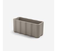 Nebula Jardinière rectangulaire en polyéthylène pour extérieur, 90 cm, beige