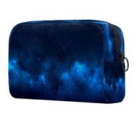Nebula Night Sky Trousse à cosmétiques pour femme, trousse de toilette de voyage, grande pochette de maquillage pratique avec fermeture éclair, multicolore, 18.5x7.5x13cm/7.3x3x5.1in, Trousse de