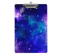 Nebula Star Cluster Space A4 Taille Presse-papiers Drôle Esthétique Travail Étude Lettre Standard Clip Board 12,5 × 8,5 pouces Panneau dur pour l'école, la classe, les enfants, l'écriture et le dess
