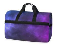 Nebula Stars Sac de voyage pour hommes, femmes, garçons, filles, adolescents, surdimensionné avec compartiment à chaussures, sac de sport pour la nuit, le week-end, le yoga, l'entraînement, le sac à