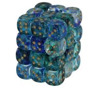 Nebula TM 12 mm d6 Oceanic/doré Luminary Dice Block ? (36 Dices)