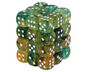 Nebula TM 12 mm d6 Spring/White Luminary Dice Block ? (36 Dice)