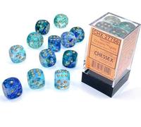 Nebula TM 16 mm d6 Oceanic/doré Luminary Dice Block ? (12 Dices)