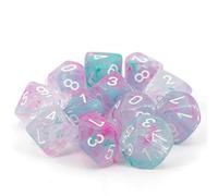 Nebula Wisteria/White Luminary Set of Ten d10s