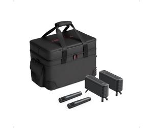 Nebula X1 Kit de divertissement tout-en-un portable X1 comprenant deux haut-parleurs sans fil, des microphones et une mallette de transport pour le