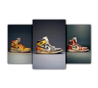 NebulaNova Affiche Sneaker, non encadrée, Michael Jordan Hypebeast, décoration murale de baskets, chaussures pour adolescents, garçons, décoration de chambre pour hommes, lot de 3, 40 x 60 cm