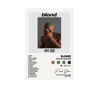 NebulaNova Frank Ocean Poster en toile blonde pour chambre Album esthétique Art mural Décoration moderne Cadeau adolescent 40 x 61 cm Sans cadre
