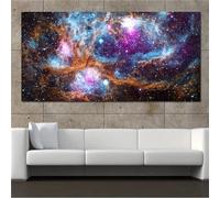 Nébuleuse cosmique Diamond Painting Enfant 5D Diamant Painting Grand Format DIY Cristal Point de Croix Peinture Diamant Adulte Artisanat Kit Broderie pour Décoration Painting Diamant 50x150cm S-5169