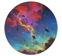 nébuleuse cosmique1000 Pièces Puzzles pour Adultes Et Enfants universPuzzle Circulaire, Jeu Éducatif, Challenge Toy, Cadeau, Difficile, Impossible1000pcs (67.5x67.5cm)
